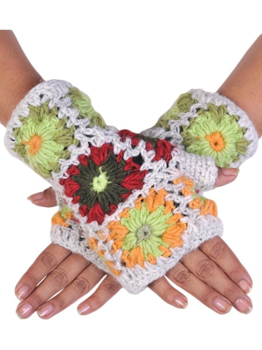 Cozy Hand Knitted Fingerless Wool Mittens | Warm Winter Handwarmers for Comfort